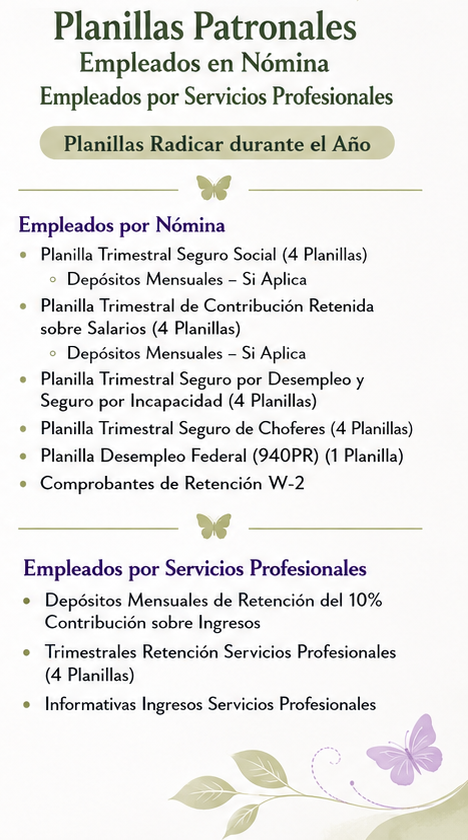 Planillas patronales